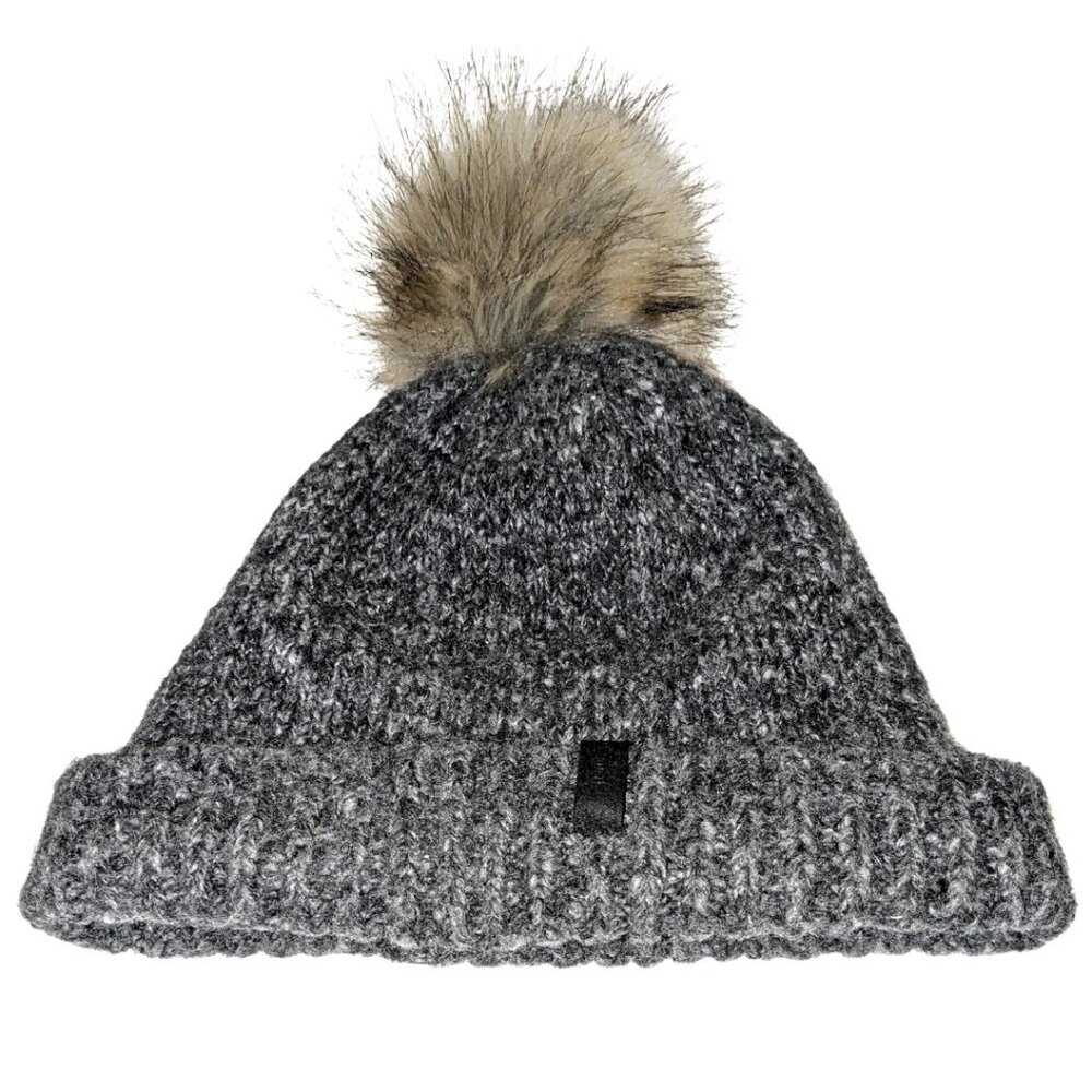Women’s or Unisex Bula Beanie Hat with Brown Pom, Size OS